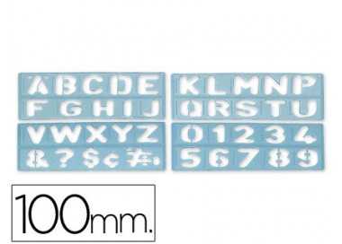 Plantilla liderpapel rotulacion 1800 letras y numeros 100 mm