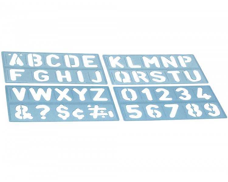 Plantilla liderpapel rotulacion 1800 letras y numeros 100 mm