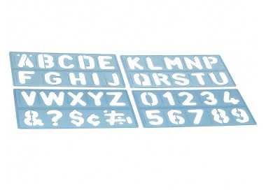 Plantilla liderpapel rotulacion 1800 letras y numeros 100 mm