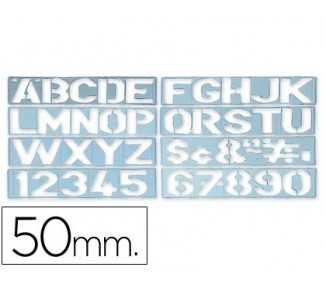 Plantilla liderpapel rotulacion 1700 letras y numeros 50 mm