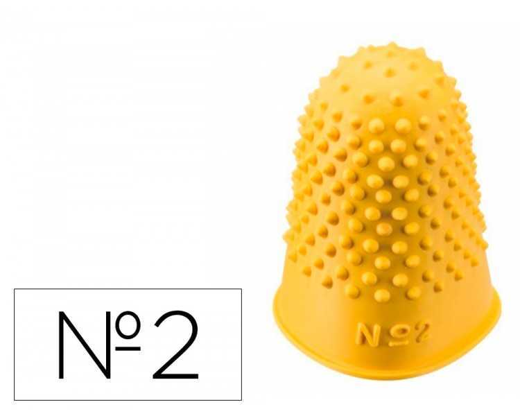 Dediles q-connect goma nº2 22-24 mm diametro caja de 12 unidades color amarillo