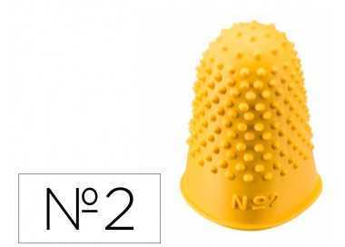 Dediles q-connect goma nº2 22-24 mm diametro caja de 12 unidades color amarillo