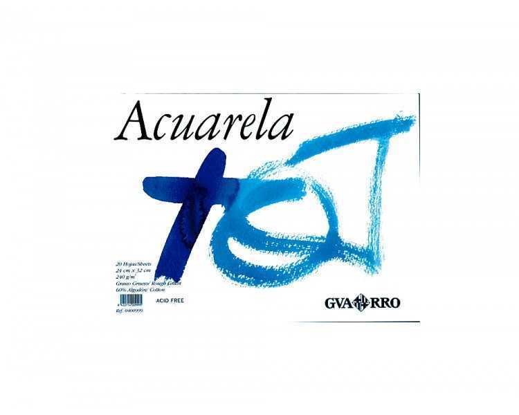 Bloc dibujo acuarela din a4 encolado 23x32.5 cm 20 h de 240 gr/m2