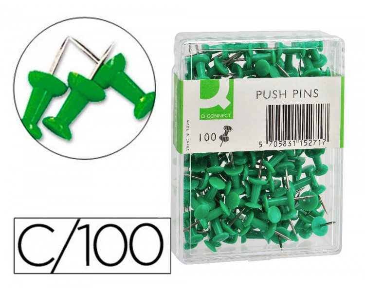 Señalizador de planos q-connect verde caja de 100 unidades