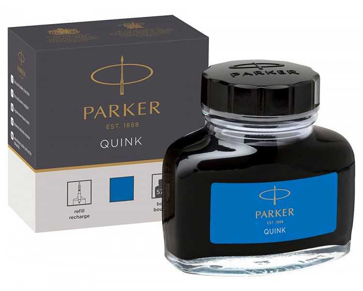 Tinta estilografica parker azul real bote 57 ml