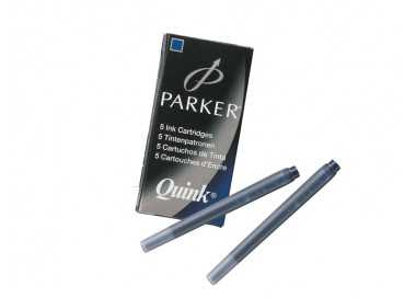Tinta estilografica parker azul permanente caja de 5 cartuchos Tinta estilografica parker azul permanente caja de 5 cartuchos