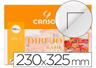 Papel dibujo basik 23x32.5 cm 130 gr con recuadro