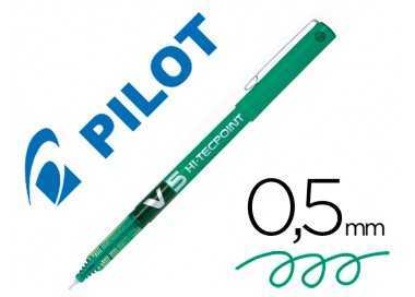 Rotulador pilot punta aguja v-5 verde 0.5 mm