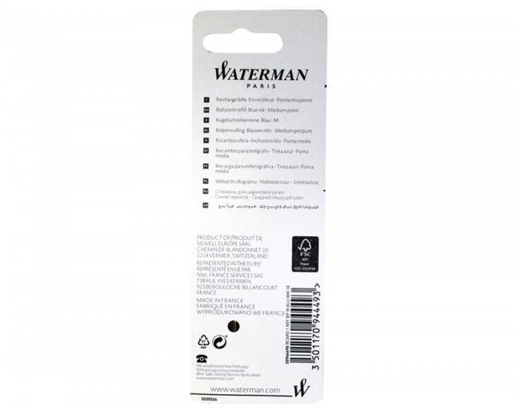 Recambio boligrafo waterman standar maxima 53426 azul