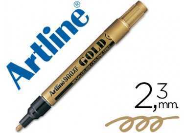 Rotulador artline marcador permanente tinta metalica ek-900 oro punta redonda 2.3 mm