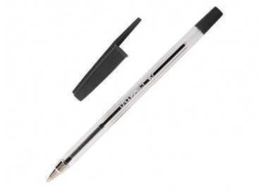 Boligrafo transparente q-connect negro medio kf26040