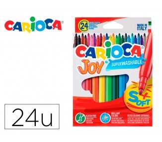 Rotulador carioca joy caja de 24 colores surtidos