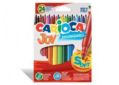 Rotulador carioca joy caja de 24 colores surtidos