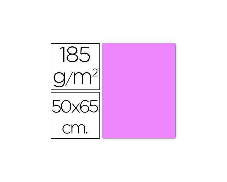 Cartulina guarro lila 50x65 cm 185 gr
