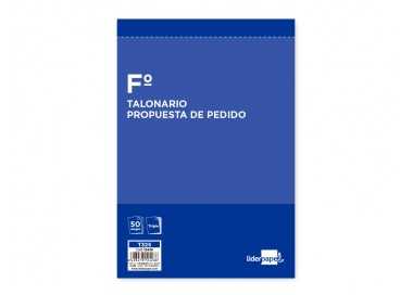 Talonario liderpapel pedidos folio original y 2 copias t325