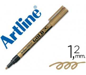 Rotulador artline marcador permanente punta metalica ek-990 oro punta redonda 1.2 mm