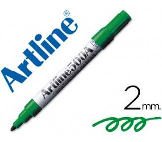Rotulador artline pizarra ek-500 verde punta redonda 2 mm recargable