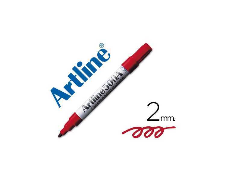 Rotulador artline pizarra ek-500 rojo punta redonda 2 mm recargable