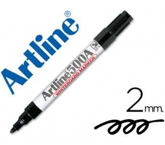 Rotulador artline pizarra ek-500 negro punta redonda 2 mm recargable
