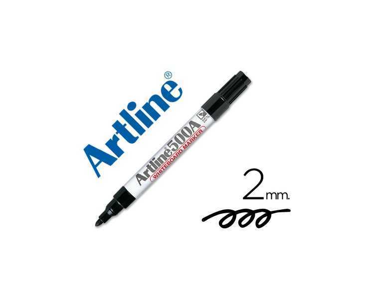 Rotulador artline pizarra ek-500 negro punta redonda 2 mm recargable