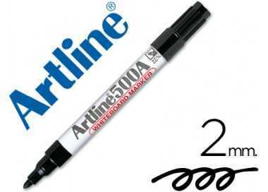 Rotulador artline pizarra ek-500 negro punta redonda 2 mm recargable