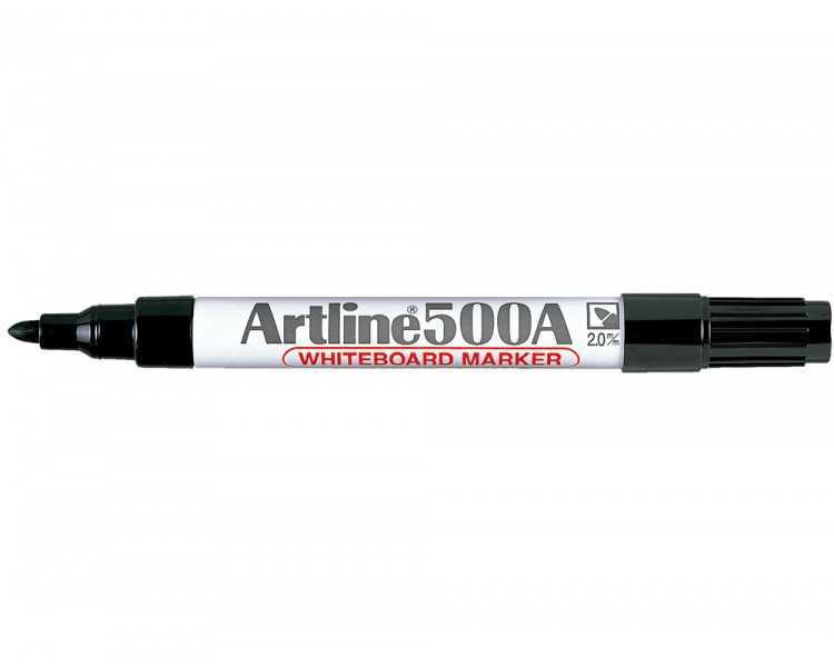 Rotulador artline pizarra ek-500 negro punta redonda 2 mm recargable