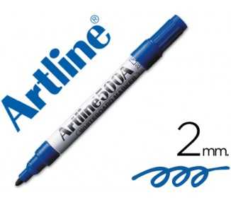 Rotulador artline pizarra ek-500 azul punta redonda 2 mm recargable