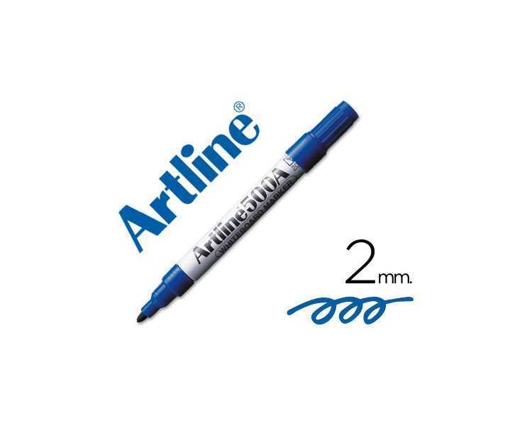 Rotulador artline pizarra ek-500 azul punta redonda 2 mm recargable