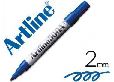 Rotulador artline pizarra ek-500 azul punta redonda 2 mm recargable