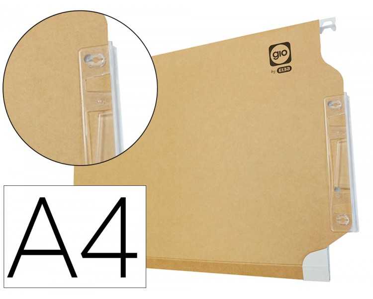 Carpeta colgante gio din a4 visor lateral tamaño 330x275x345 mm