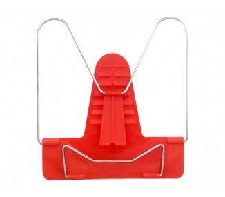 Atril liderpapel base plastico angulo ajustable soporte parte posterior 190x215 mm color rojo