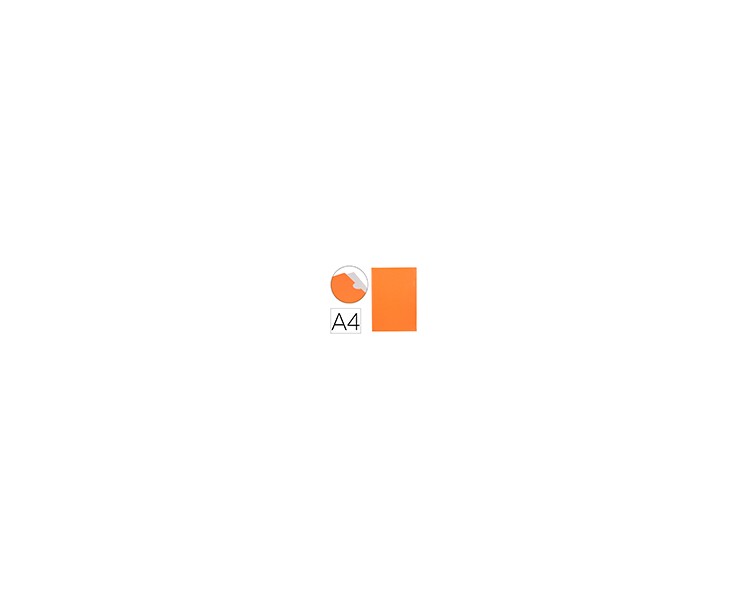 Carpeta liderpapel dossier uñero polipropileno din a4 naranja fluor opaco 20 hojas