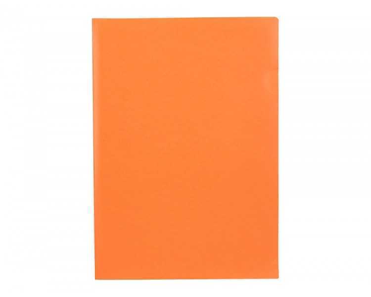 Carpeta liderpapel dossier uñero polipropileno din a4 naranja fluor opaco 20 hojas