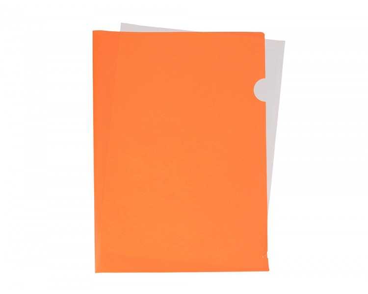 Carpeta liderpapel dossier uñero polipropileno din a4 naranja fluor opaco 20 hojas