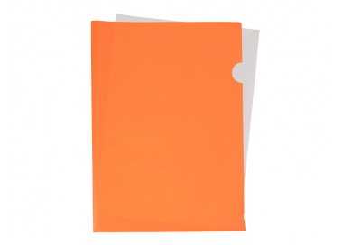 Carpeta liderpapel dossier uñero polipropileno din a4 naranja fluor opaco 20 hojas