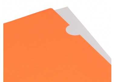 Carpeta liderpapel dossier uñero polipropileno din a4 naranja fluor opaco 20 hojas