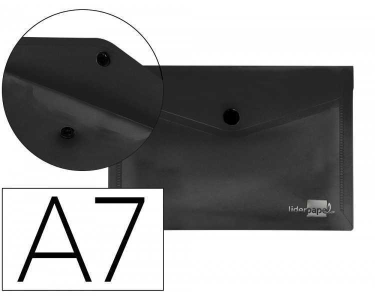 Carpeta liderpapel dossier broche polipropileno din a7 negro opaco