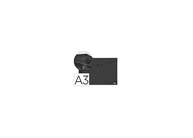Carpeta liderpapel dossier broche 44243 polipropileno din a3 negro opaco