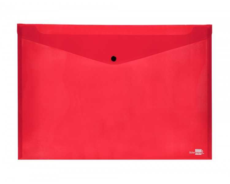 Carpeta liderpapel dossier broche 44243 polipropileno din a3 rojo translucido