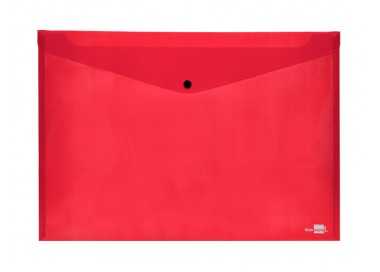 Carpeta liderpapel dossier broche 44243 polipropileno din a3 rojo translucido
