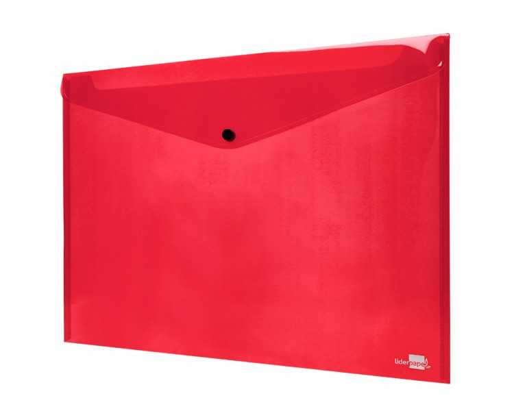 Carpeta liderpapel dossier broche 44243 polipropileno din a3 rojo translucido