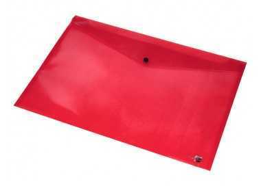 Carpeta liderpapel dossier broche 44243 polipropileno din a3 rojo translucido