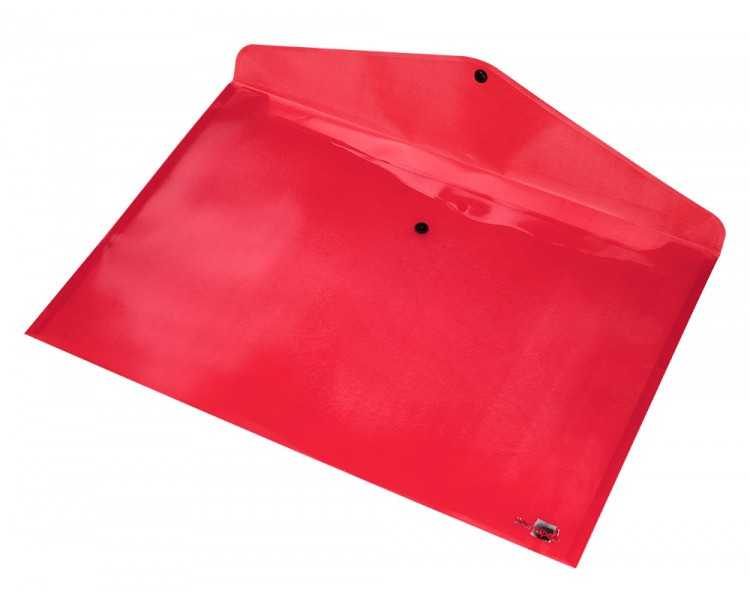 Carpeta liderpapel dossier broche 44243 polipropileno din a3 rojo translucido