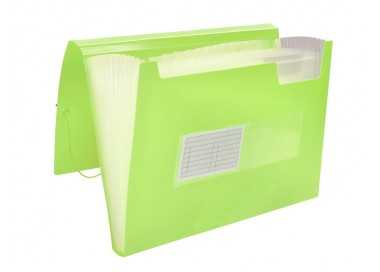 Carpeta liderpapel clasificador fuelle polipropileno din a4 amarillo fluor opaco 13 departamentos