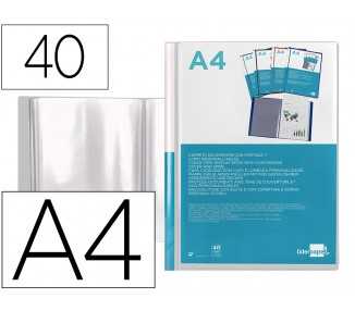 Carpeta liderpapel personaliza 40 fundas canguro polipropileno din a4 transparente portada y lomo