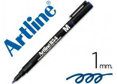 Rotulador artline retroproyeccion punta fibra permanente ek-854 azul -punta redonda 1 mm