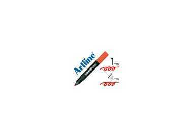Rotulador artline fluorescente ek-660 rojo punta biselada