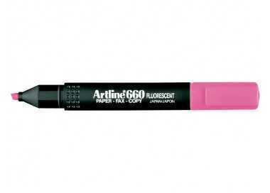 Rotulador artline fluorescente ek-660 rosa punta biselada Rotulador artline fluorescente ek-660 rosa punta biselada