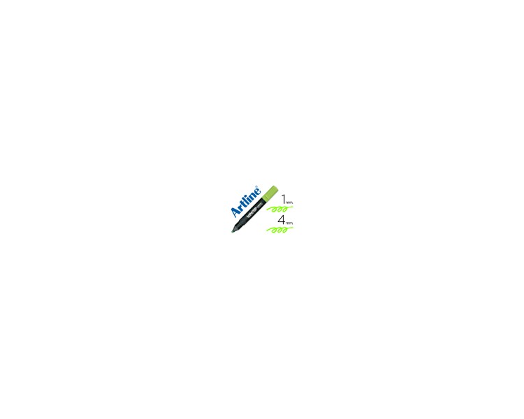 Rotulador artline fluorescente ek-660 verde punta biselada