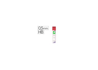 Minas q-connect grafito 0,5 mm hb estuche de 12 minas